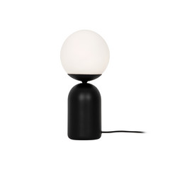 Lámpara de mesa Erietta, negra