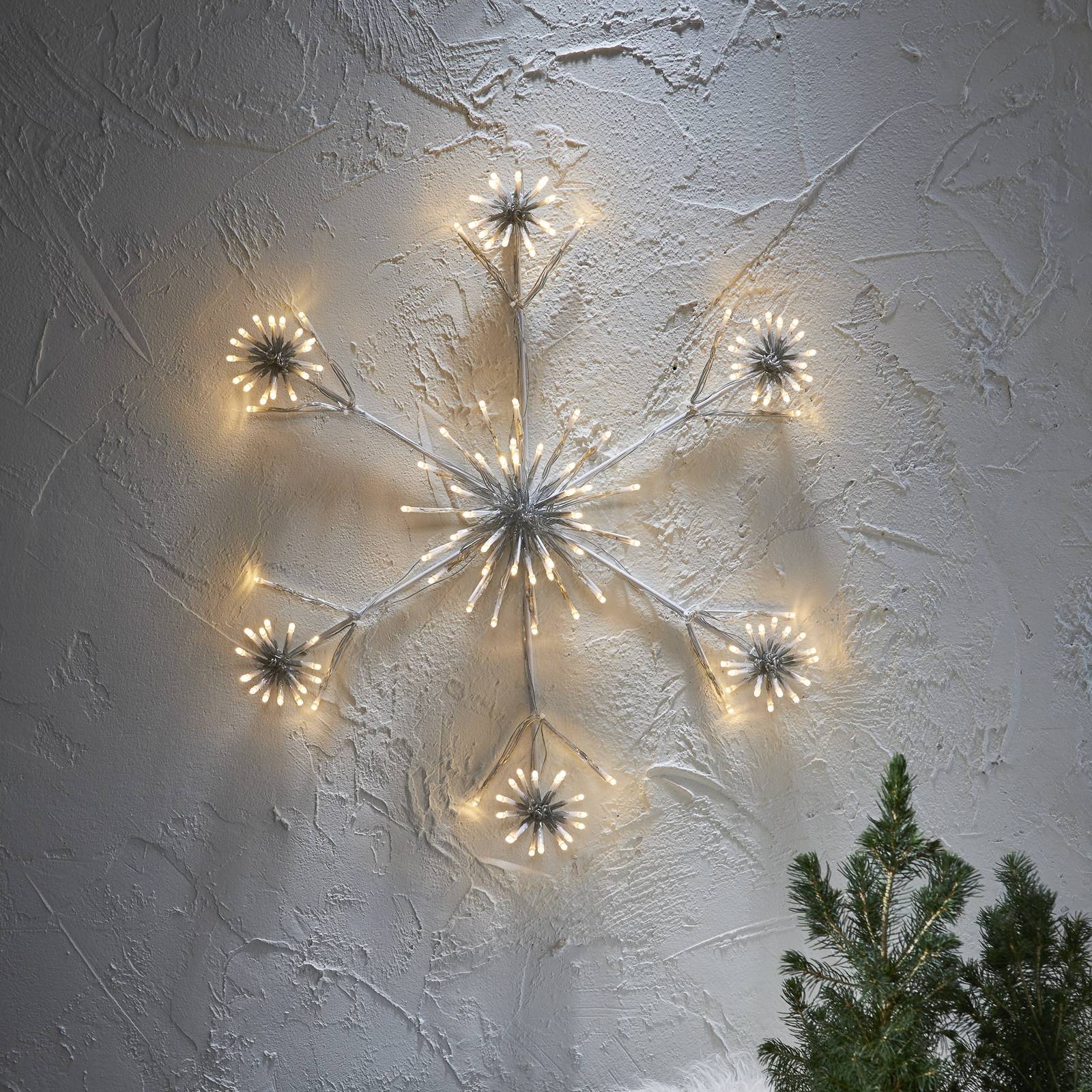 STAR TRADING LED dekorační světlo Flower Snowflake Ø 60 cm
