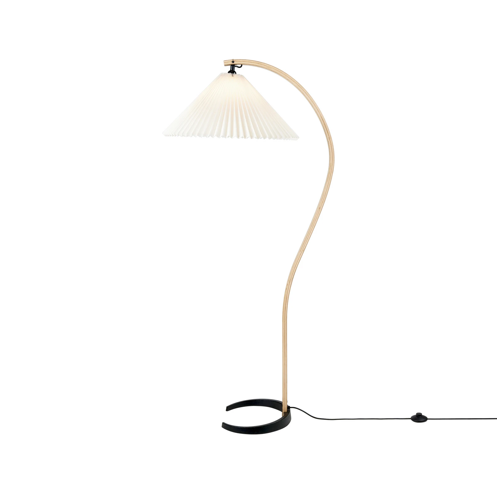 Timberline Floor Lamp White/Oak/Birch - GUBI | Buy online