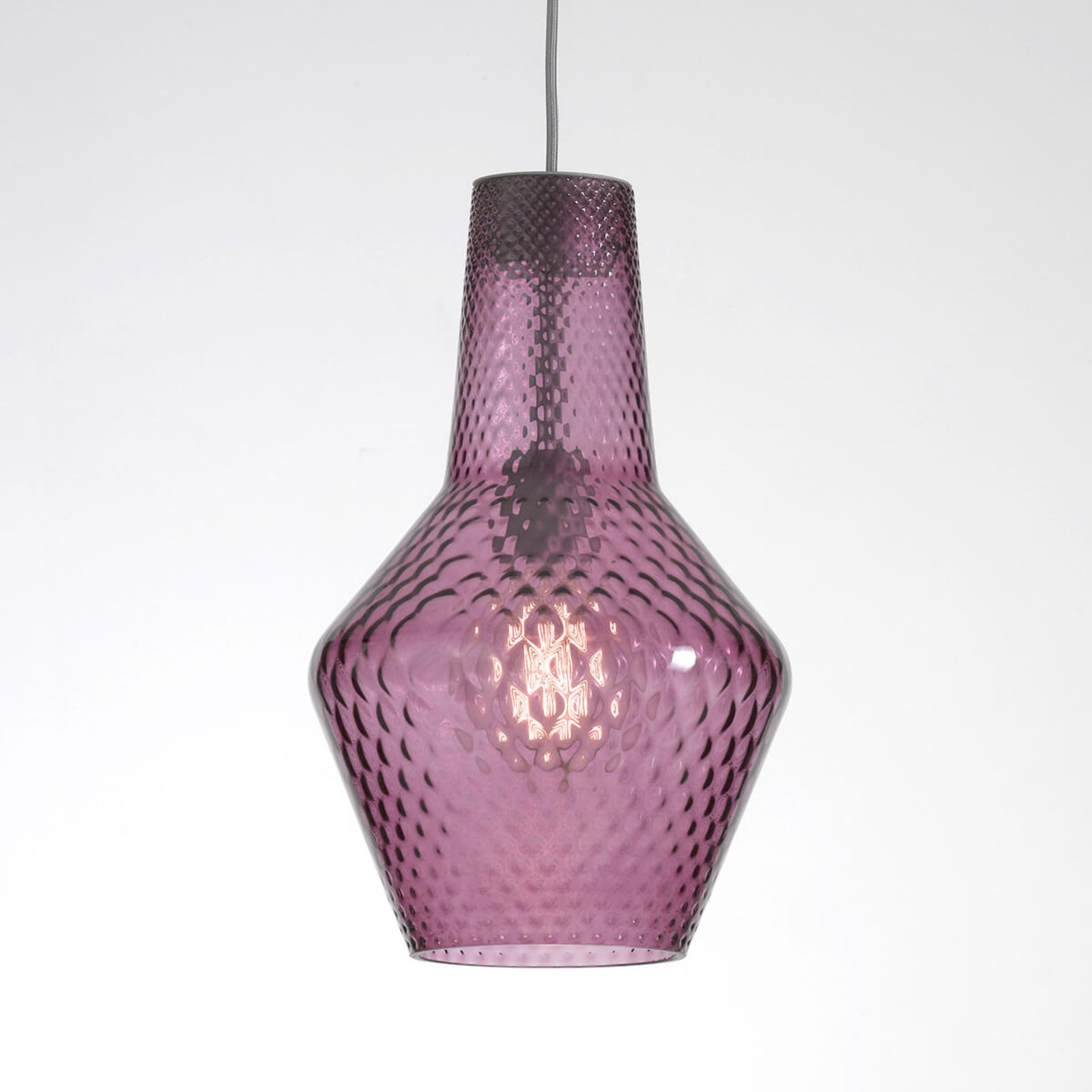Висяща лампа Romeo 130 cm, аметистово стъкло