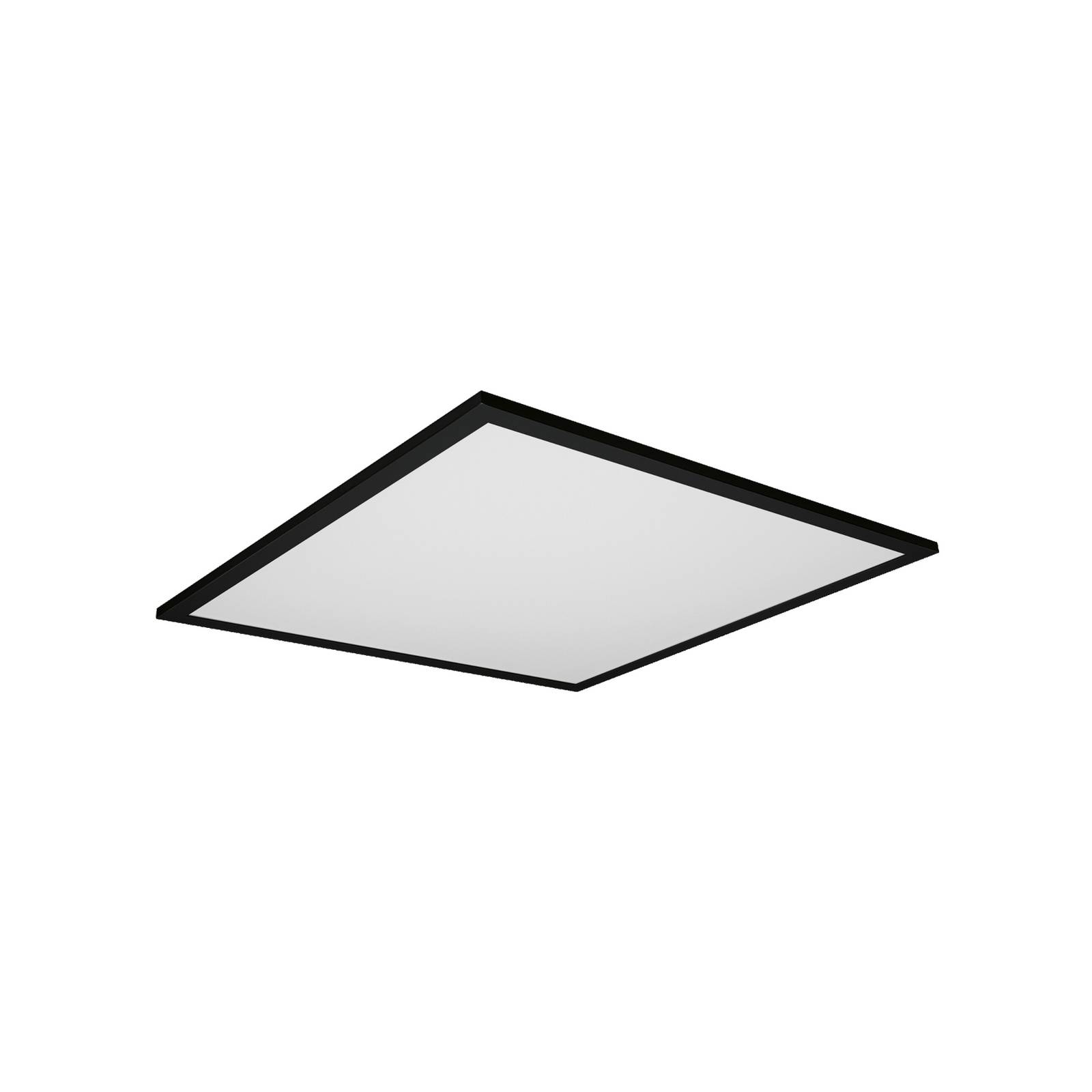 Ledvance Smart+ WiFi Planon Plus 60x60cm musta - moderni älykkäät kattovalaisin - älykoti - lamppu Olohuoneen/ruokailutila musta, opaali