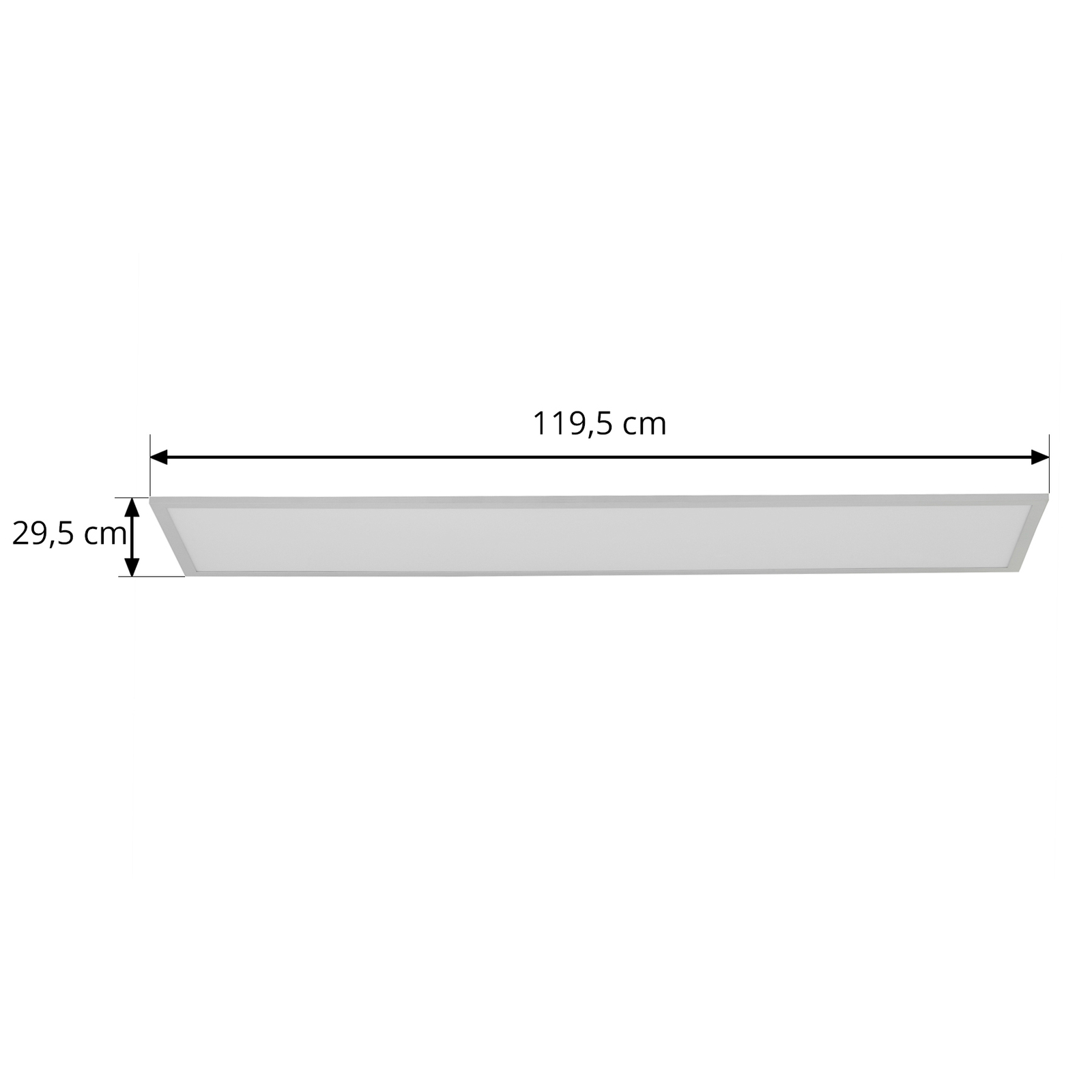 Lindby LED panel Lamin, bílý, 119,5 x 29,5 cm