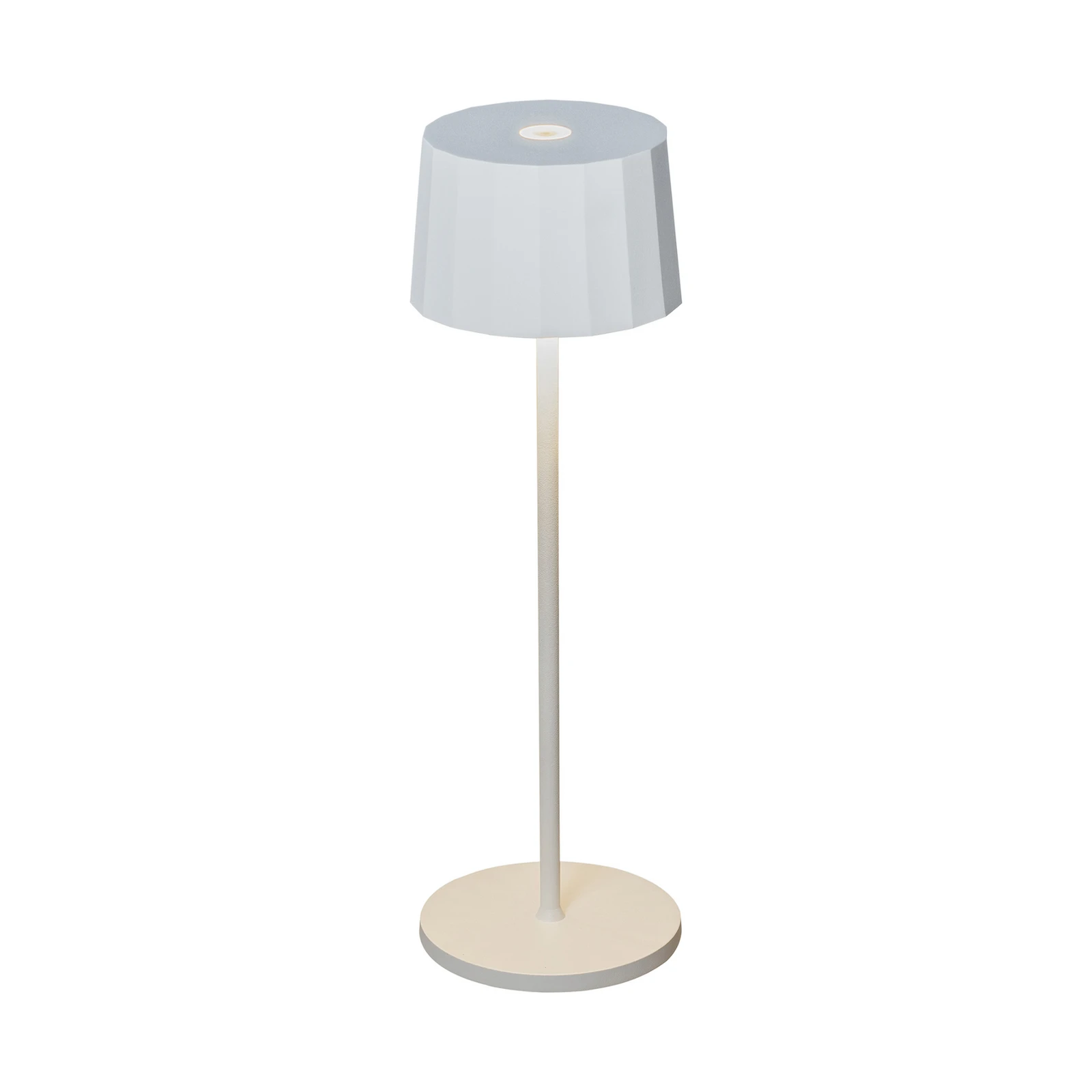 LED tafellamp Positano voor buiten, wit