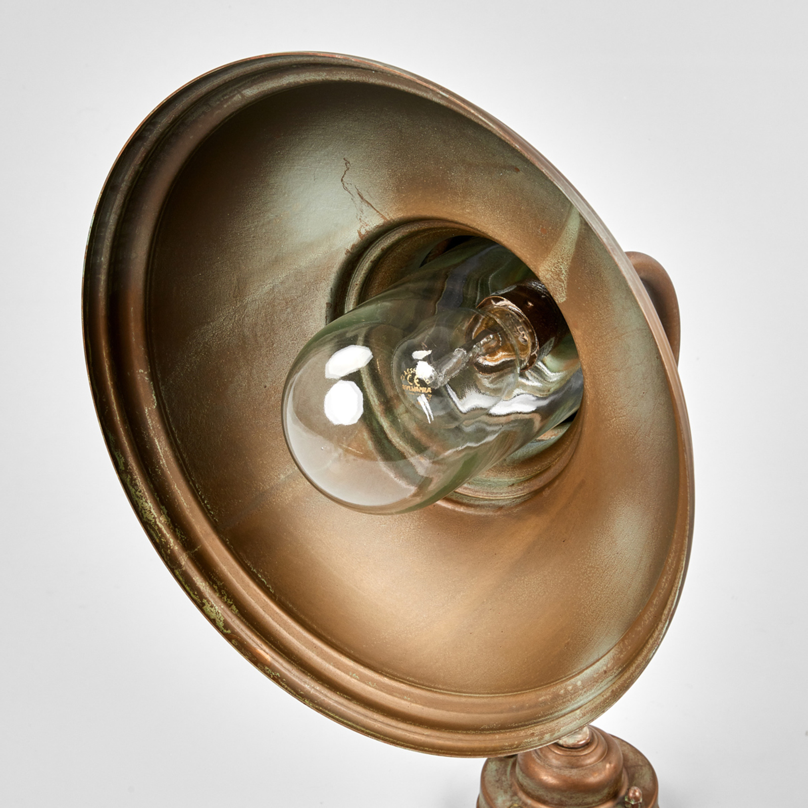 ALESSIA wall lamp in antique brass