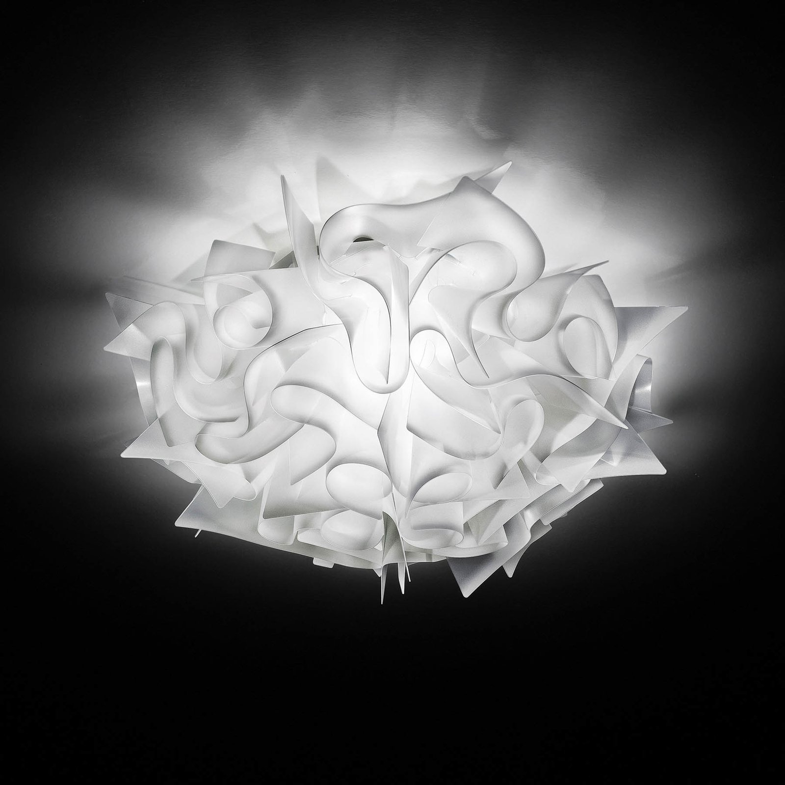 Slamp Veli - designer-væglampe, Ø 32cm, hvid