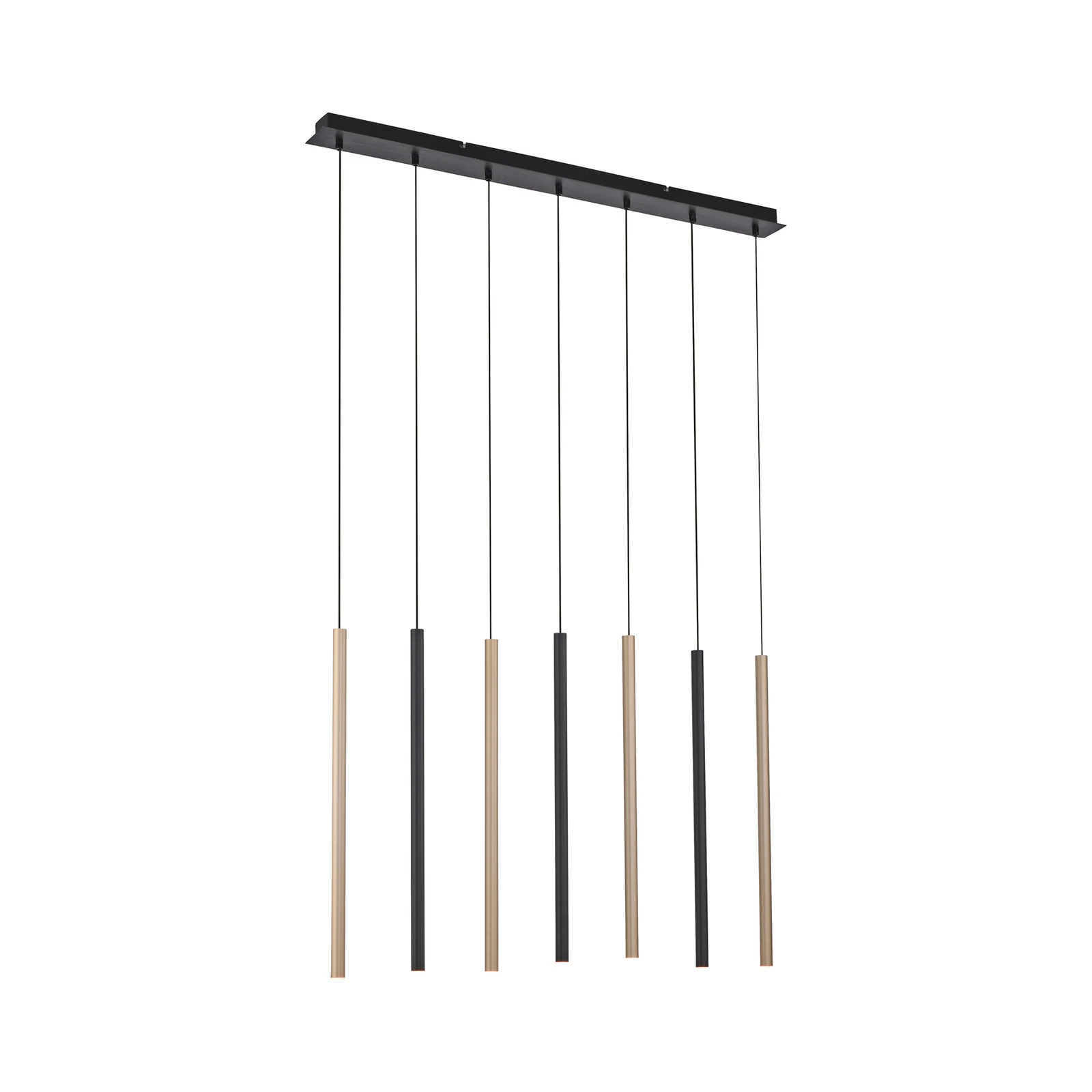LED-hänglampa Flute, dimbar, 7 lampor