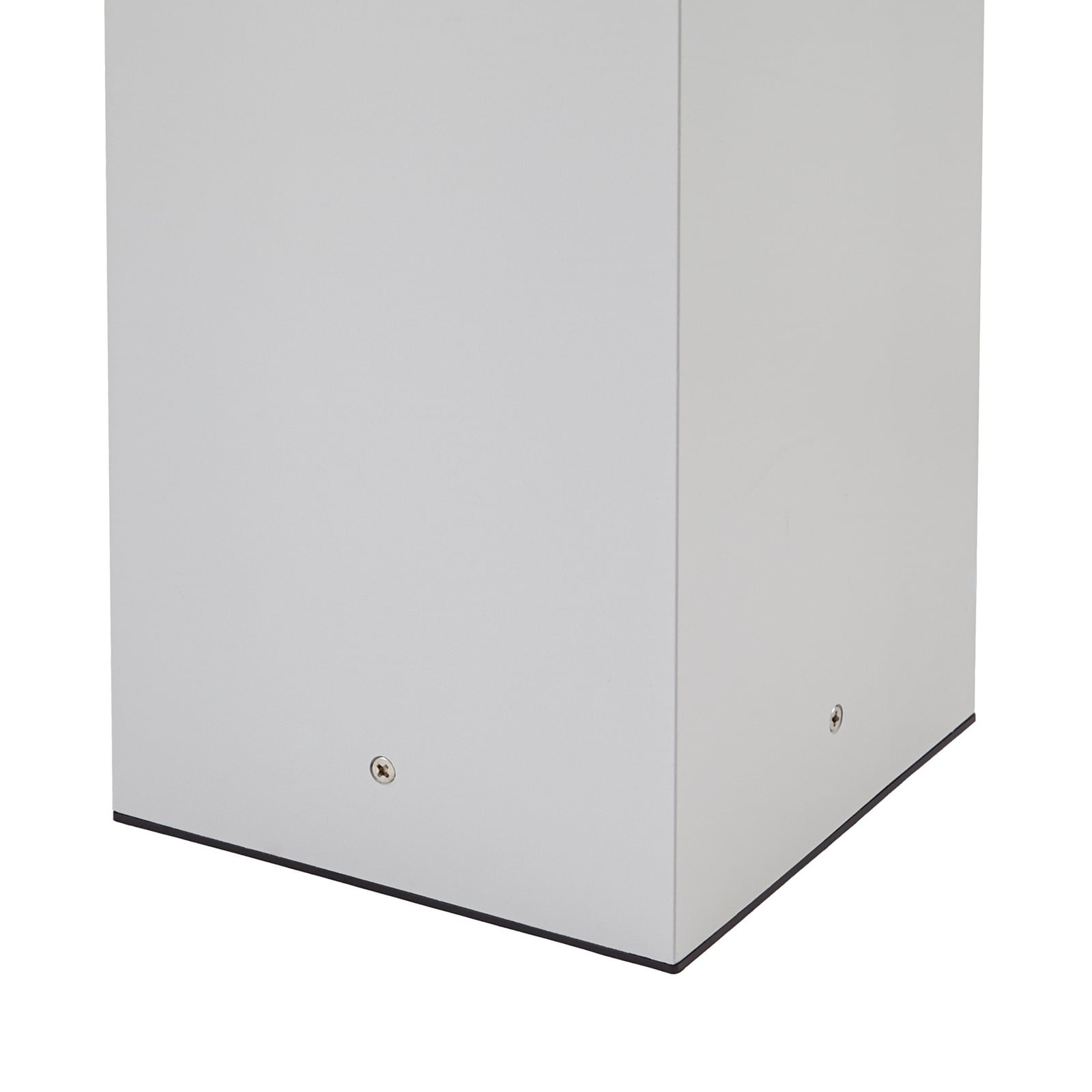 Lindby Wegeleuchte Peldar, hellgrau/geriffelt, 80 cm, Sensor Lindby Wegeleuchte Peldar, hellgrau/geriffelt, 80 cm, Sensor