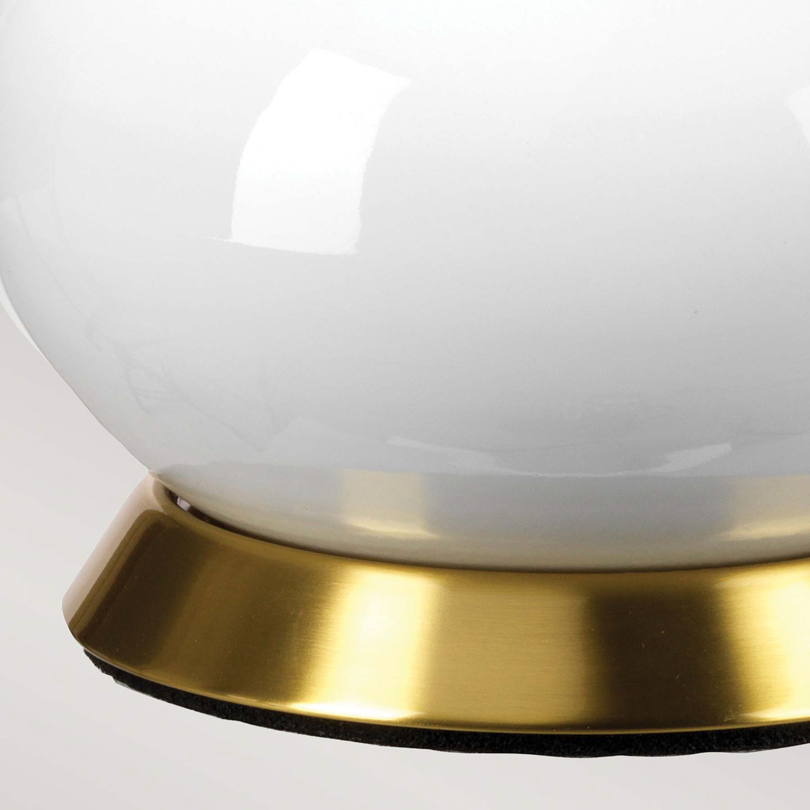 Milo table lamp, brass-white/orange