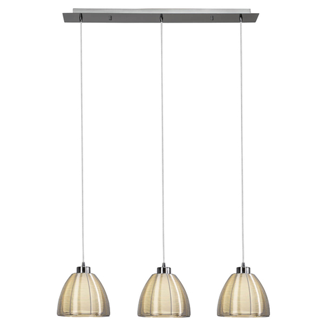 Pendellampe Relax, 3-flammig chrom