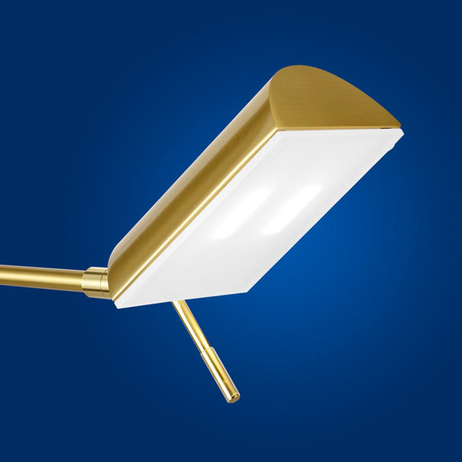 Graz LED floor lamp, brass