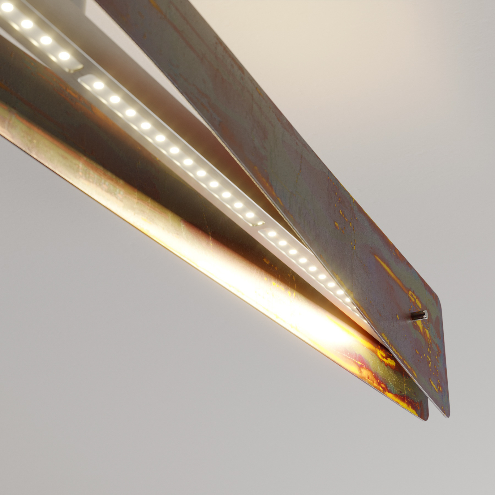 Rothfels Lian LED-Deckenlampe, gold oxidiert