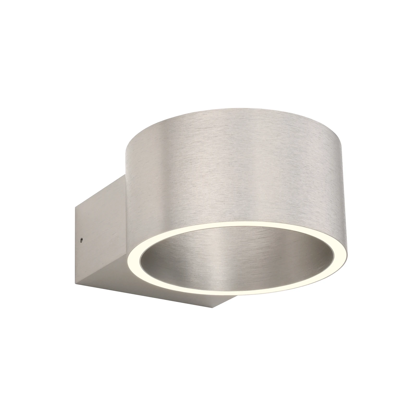 Aplique de pared LED PURE Clipse, aluminio, Ø 15 cm