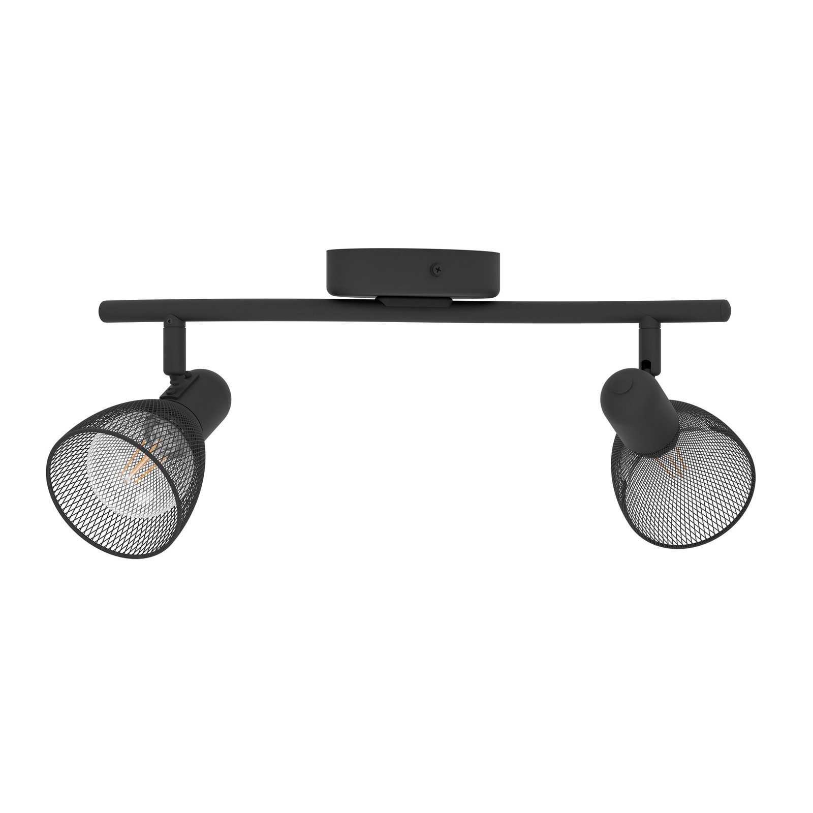 Deckenstrahler Corvigno, Länge 36,5 cm, schwarz, 2-flg.