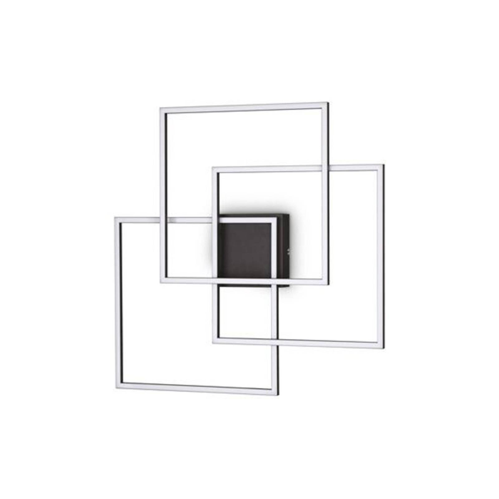 Ideal Lux LED-Wandlampe Frame schwarz 3-flammig 59 x 59,5 cm günstig online kaufen