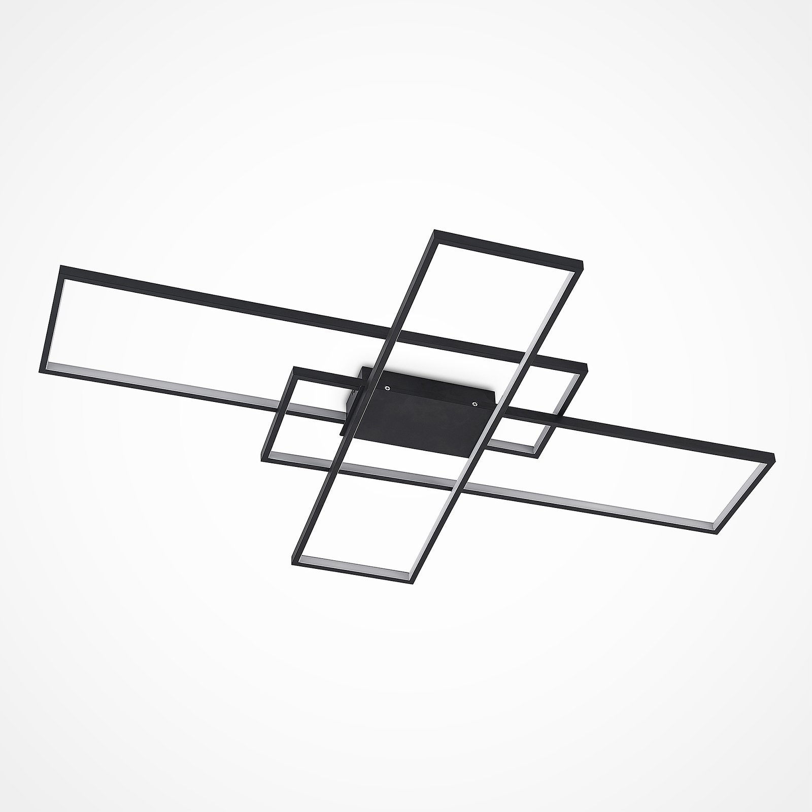 Tetson LED Lámpara de Techo Black - Lindby