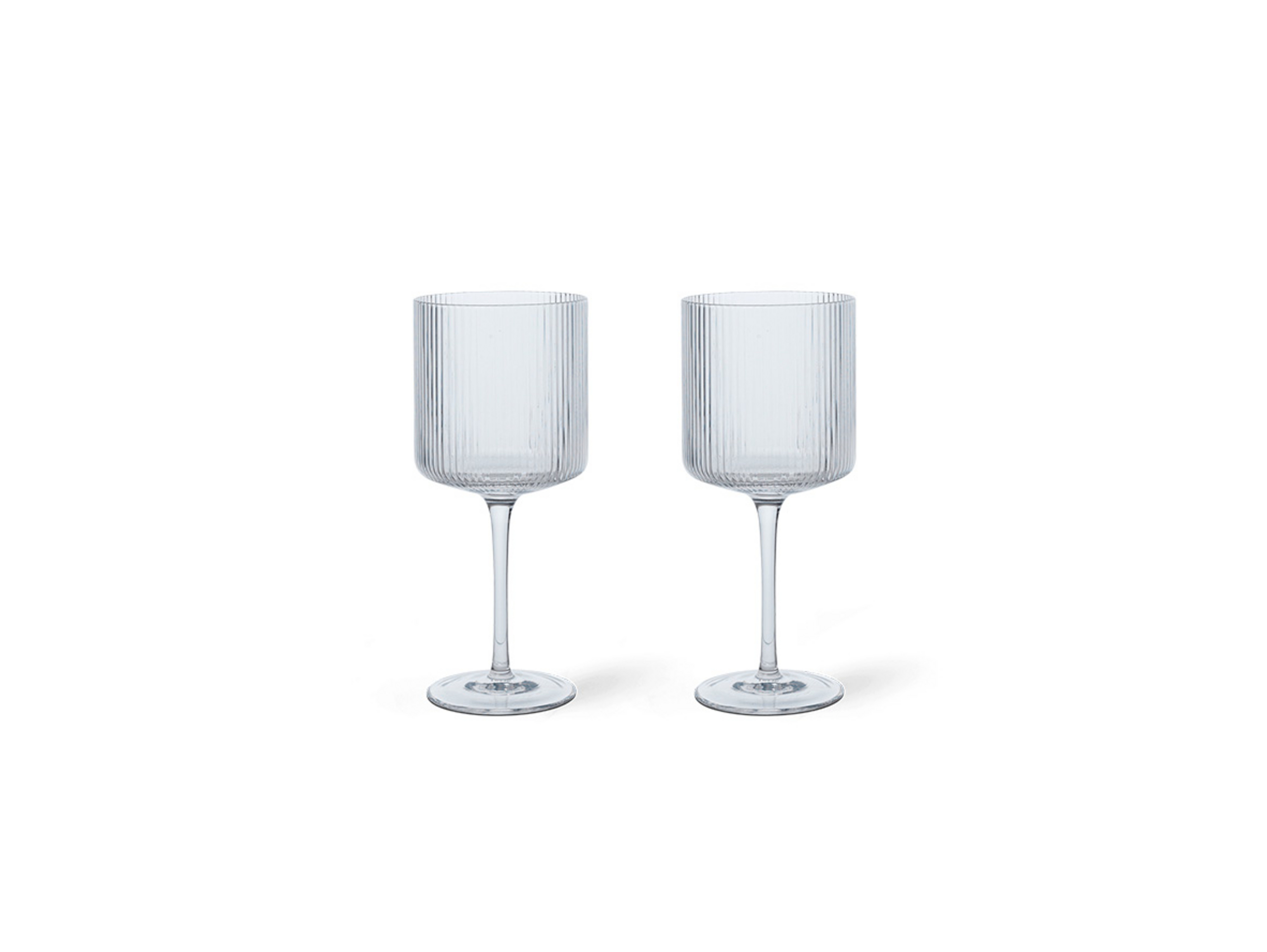 Ripple Rosso Wine Glasses Set of 2 Clear - Ferm Living