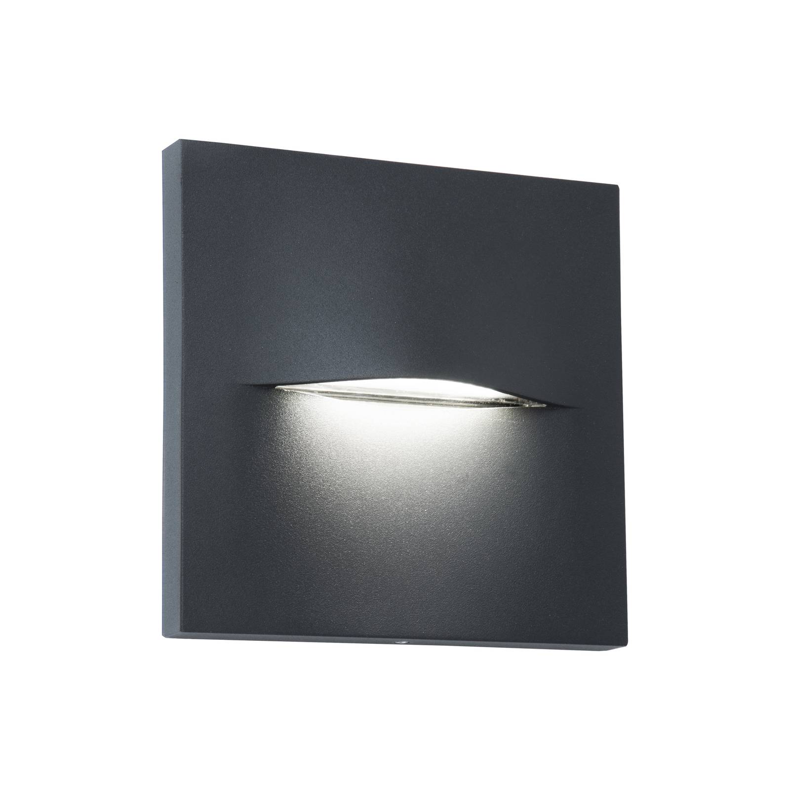 Viokef Applique d'extérieur LED Vita, gris foncé, 14 x 14 cm