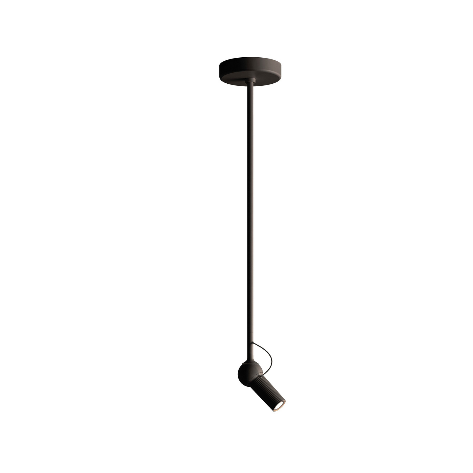 Kundalini LED plafondlamp Bird, zwart, uitschuifbaar