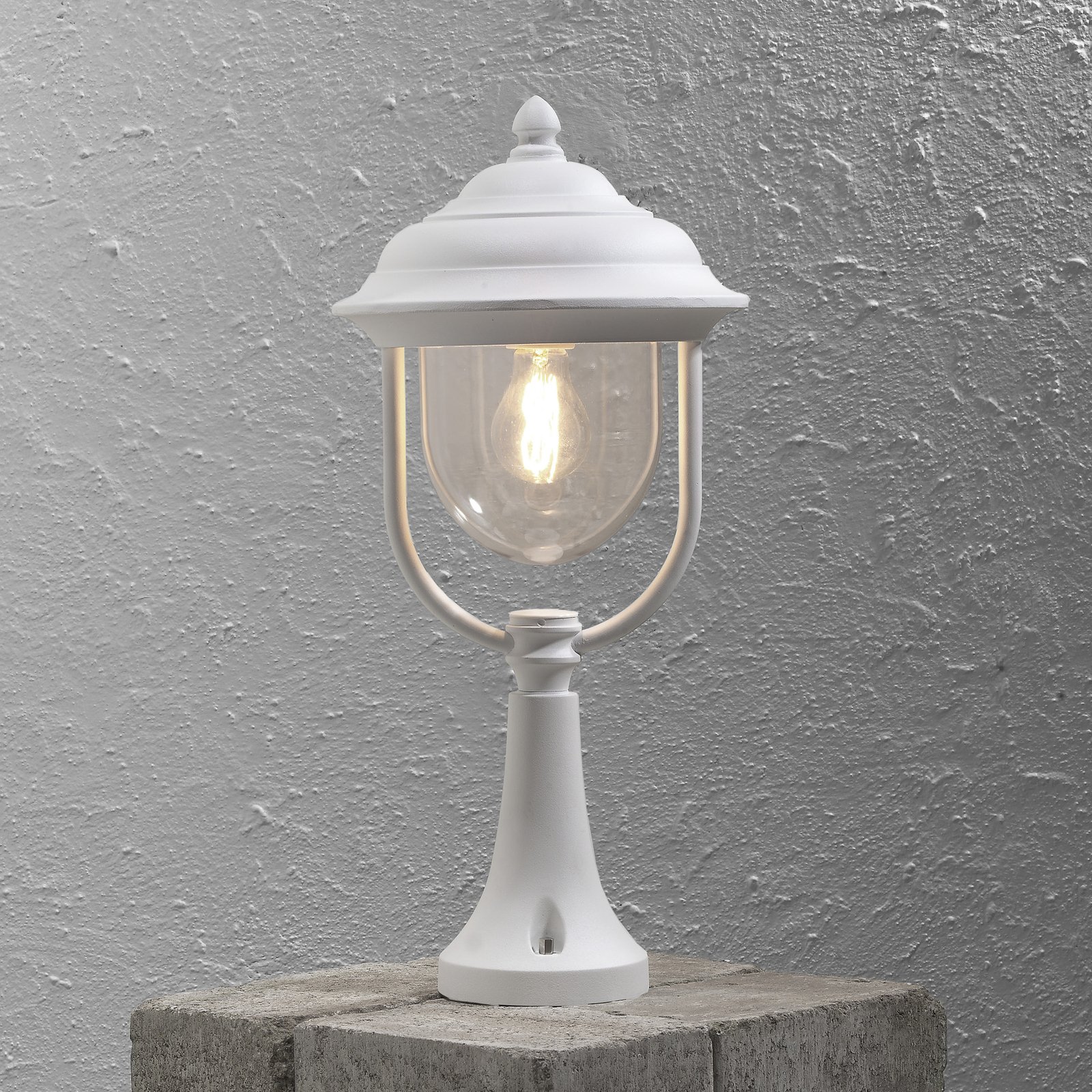 Pillar light Parma, white