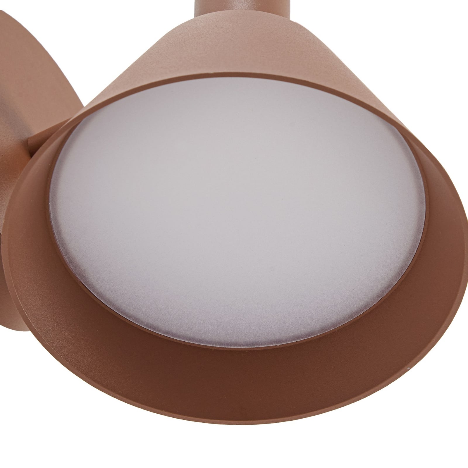 Lucande LED-Außenwandleuchte Tabena, braun, IP44, CCT