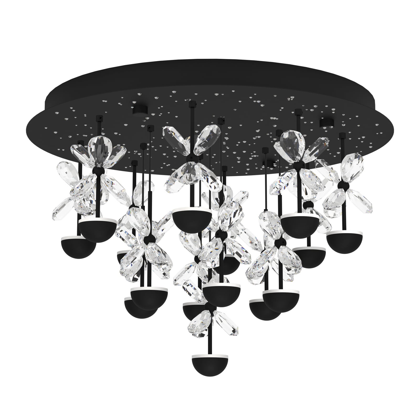 Plafonnier LED Pianopoli noir 50 cm - EGLO Stars of Light