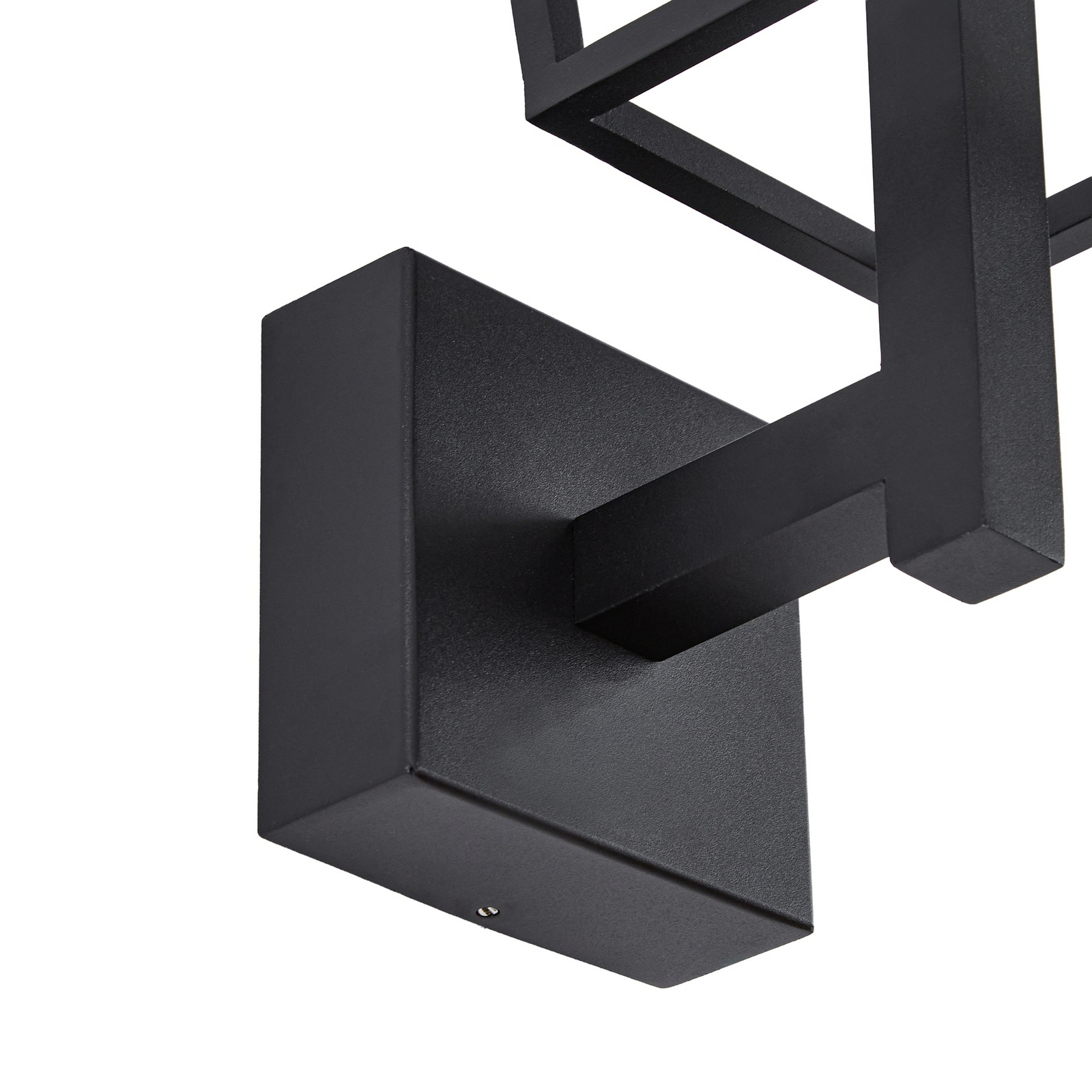 Lucande Lynx LED outdoor wall light, 35.5 cm, black, IP44