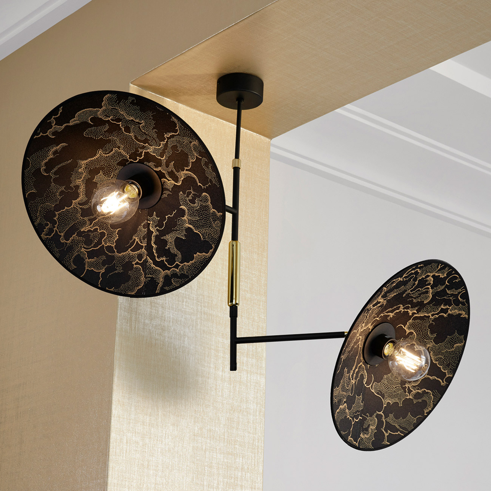 MARKET SET Gatsby ceiling lamp, 2-bulb