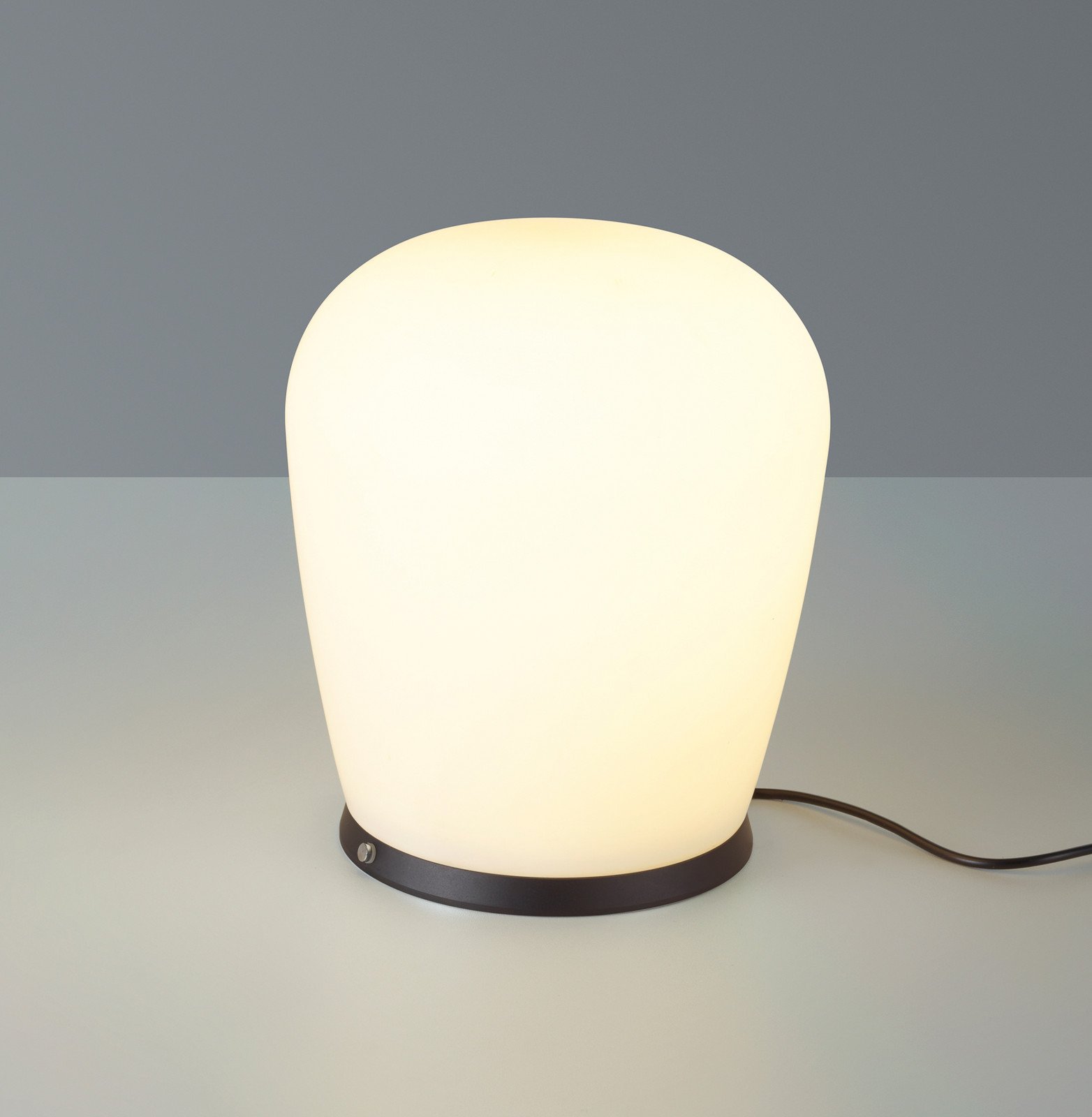 Lampa de masă LED Bopp Cara negru Ø 18 cm sticlă - Camera de zi / sufragerie - Modern