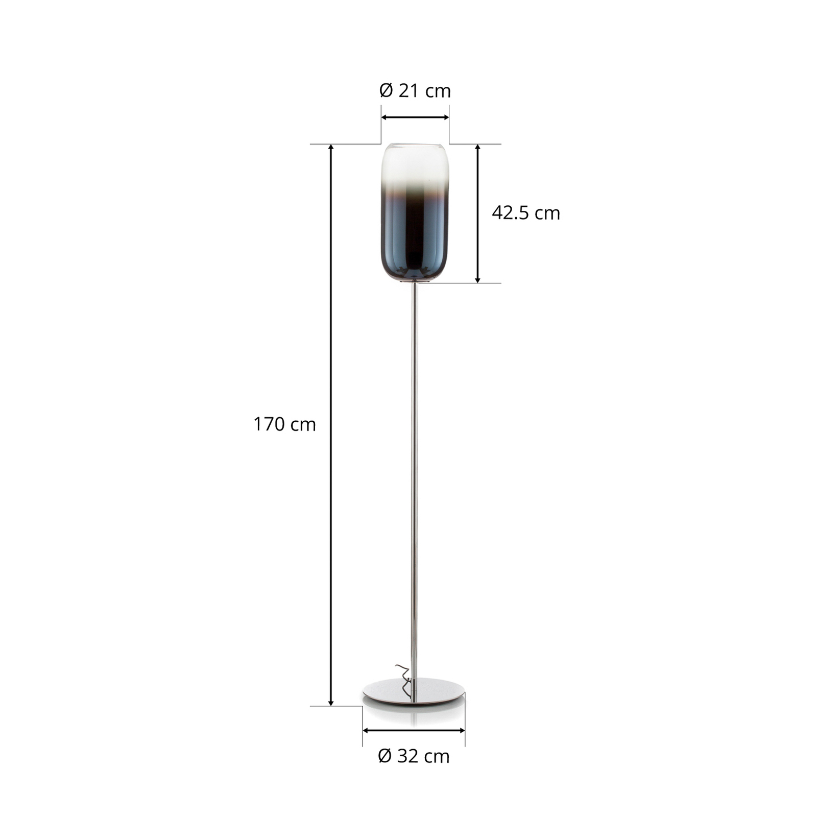 Gople Stehleuchte Blue Sapphire - Artemide