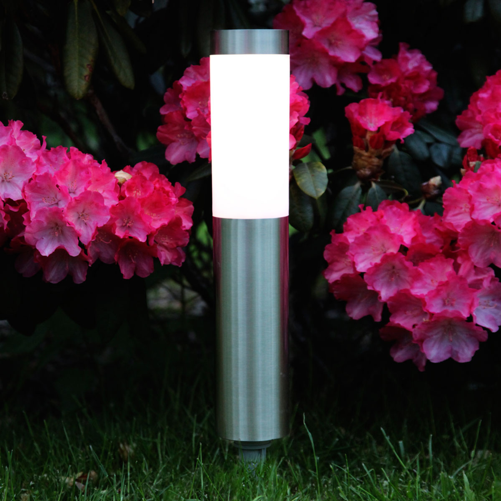Best Season Cylindrical LED ground spike lamp Freya, metal, 0.5 W, energy efficiency: A+, H: 40 cm