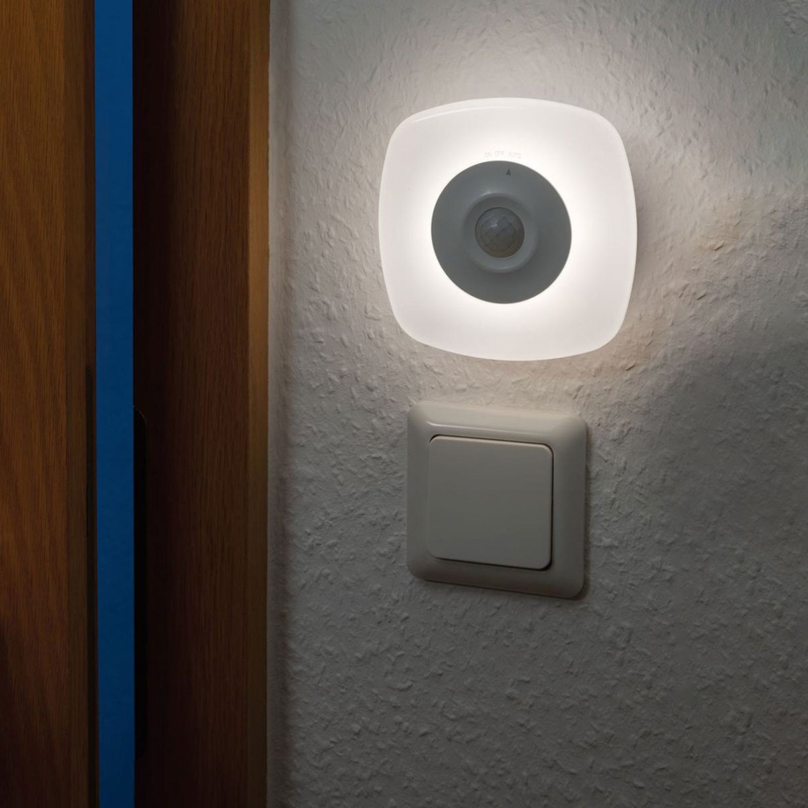 Paulmann Viby LED-nattlampa, mobil, kantig