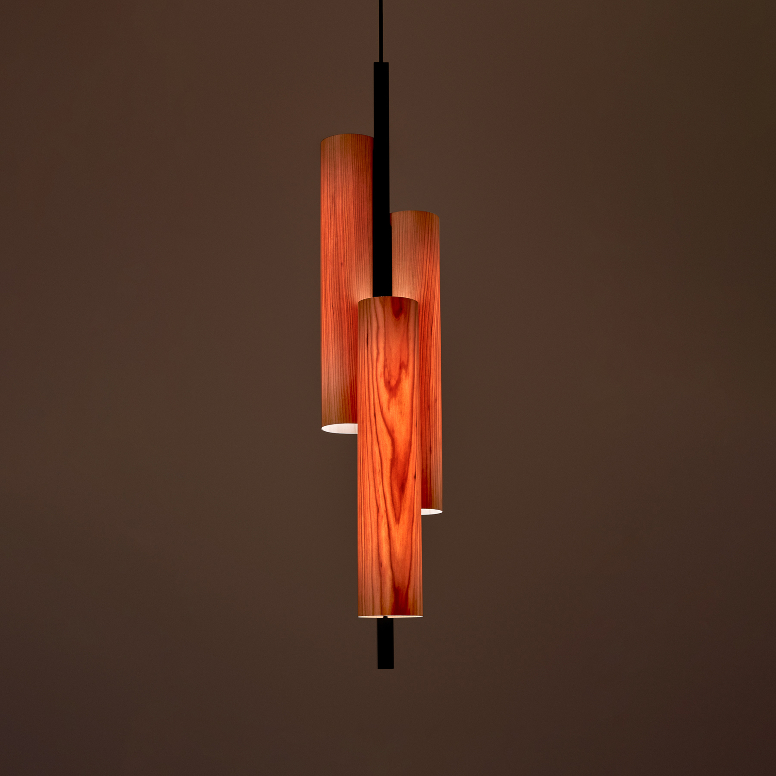 LZF Black Note Triplet LED pendant light, black