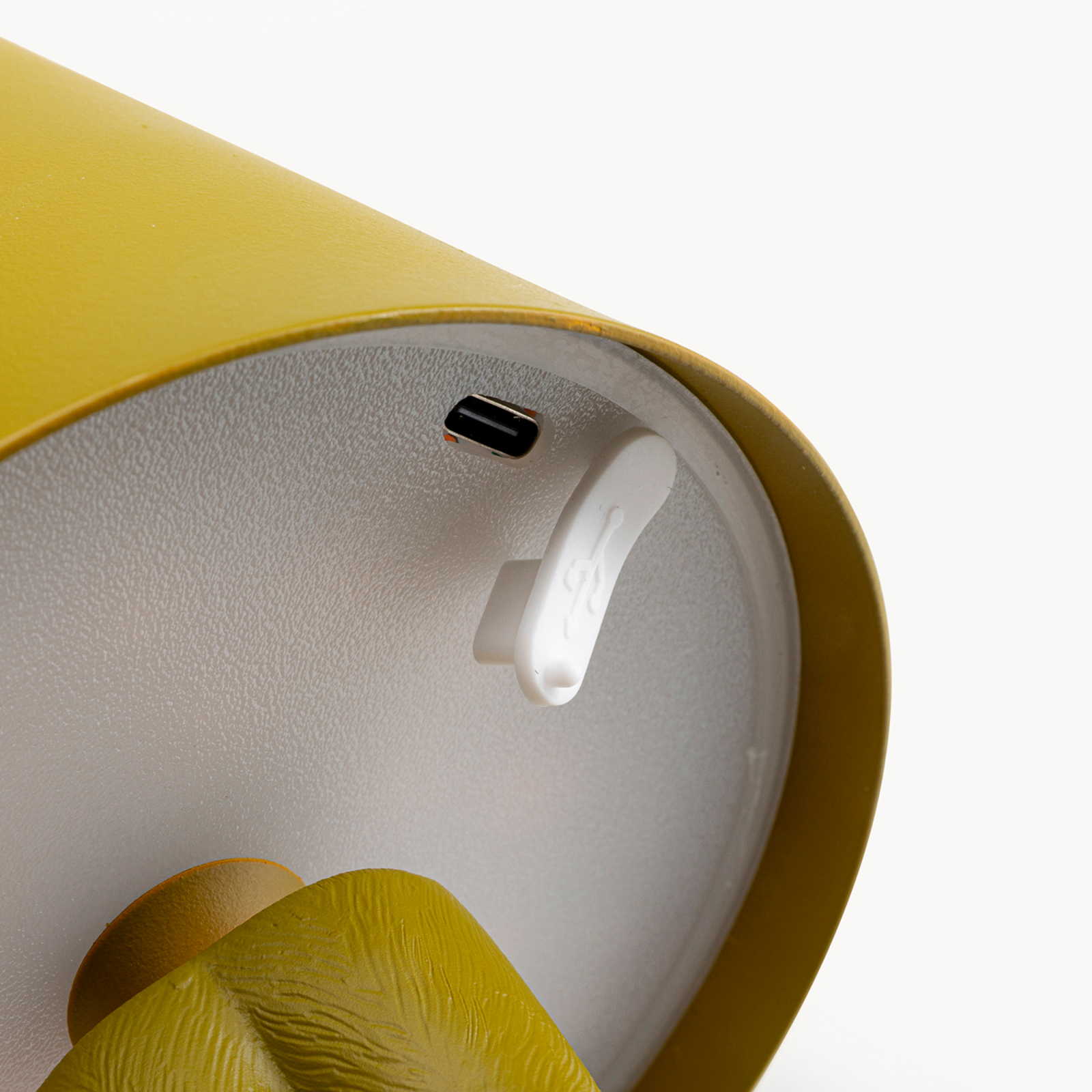 Kare LED-batteridrevet bordlampe Animal Rabbit, grønn, IP44, 29 cm