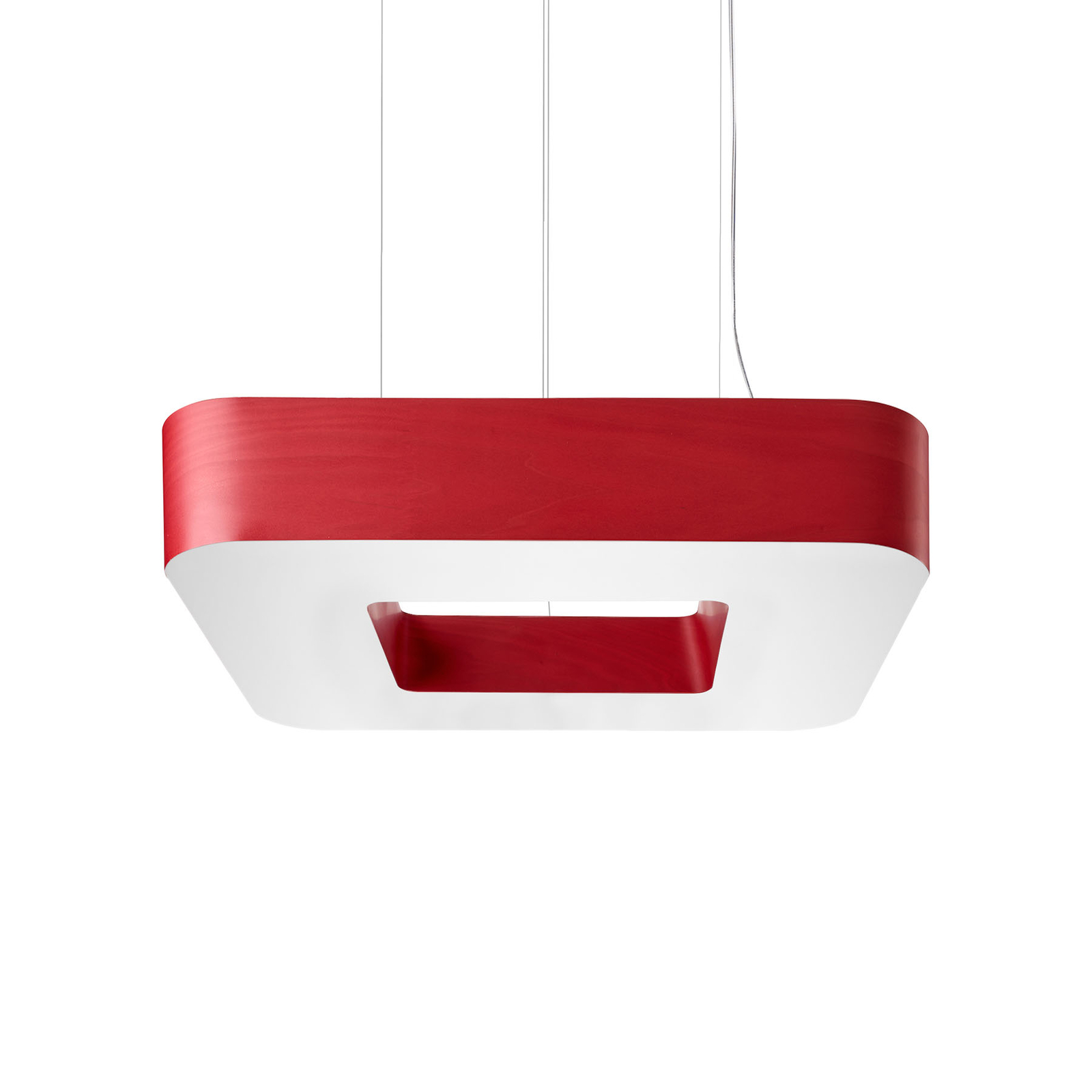 LZF Cuad LED-Hängeleuchte 0-10V dim, Holzfurnier