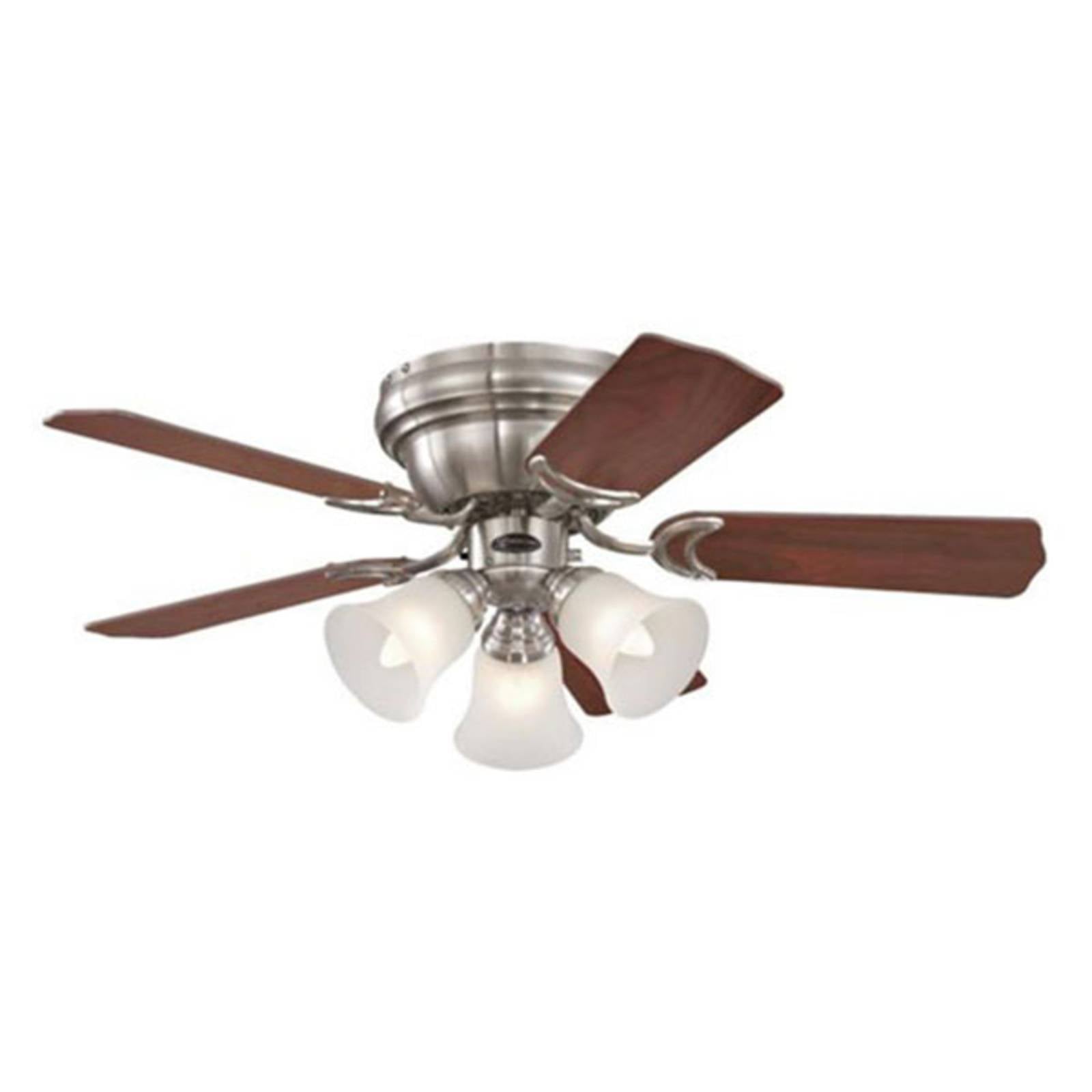 Westinghouse Lighting Deckenventilatoren mit Beleuchtung 7207340, Gebürstetes Nickel, 90 x 90 x 34 cm