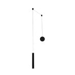 Prado LED pendant light, black, metal, dimmable