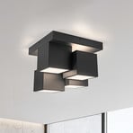 JUST LIGHT. Lampa sufitowa LED Tetris, żelazo, 3000 K, czarna