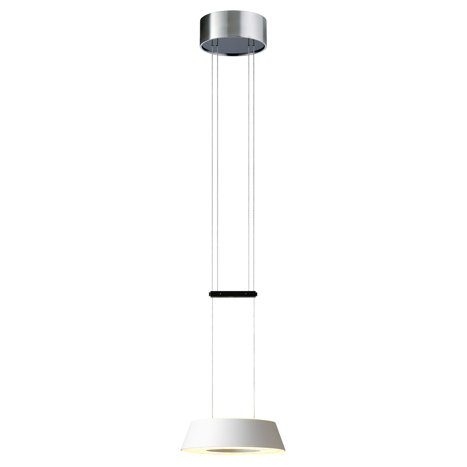 OLIGO "Glance" LED pakabinamas šviestuvas su viena lempa, baltas matinis