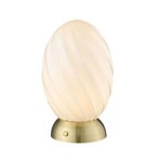 Twist Oval Stolní Lampa Opal/Brass - Halo Design