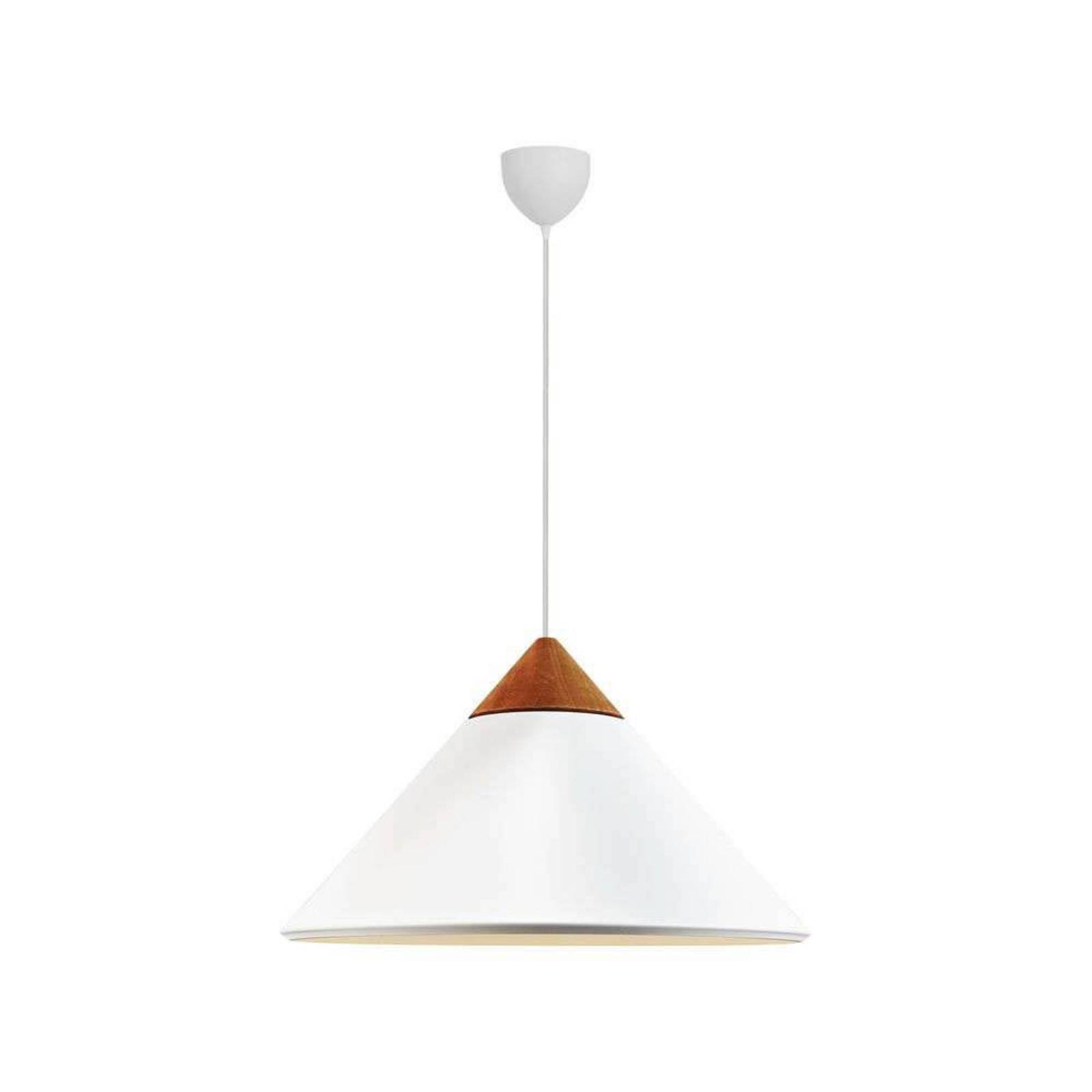 Lampa wisząca Kinto, biała, Ø 40 cm, metal
