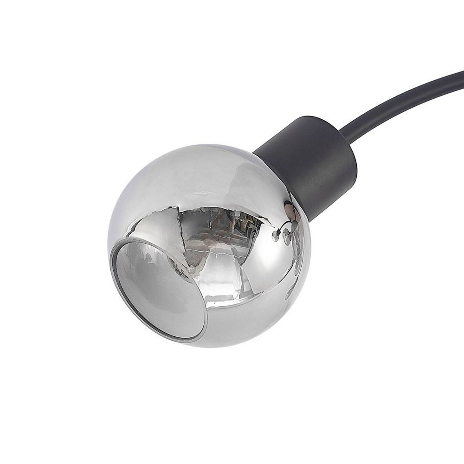 Eridia 6 Round Lámpara de Techo Black/Wood - Lindby