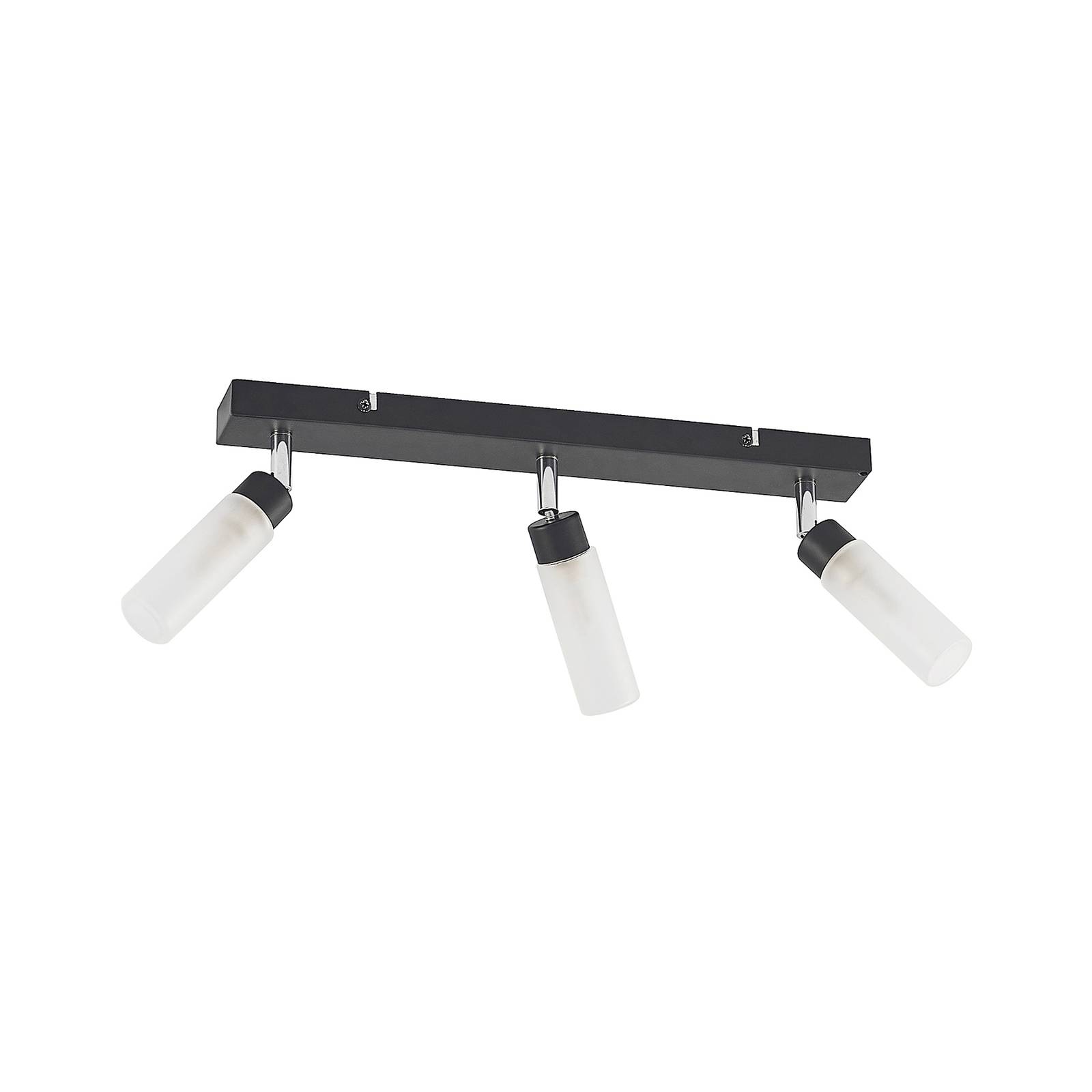 Lindby Vinza downlight, black, long - Living / Dining Room - Ceiling Light - dimmable - Modern