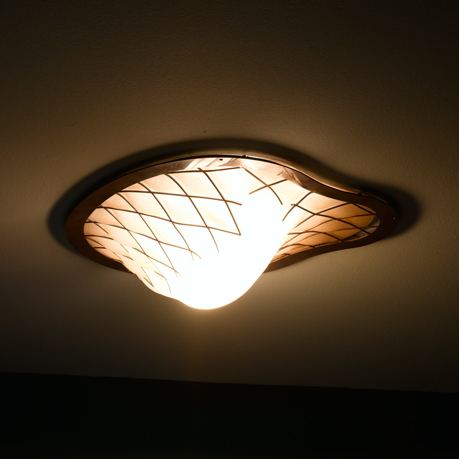Striking Sant Erasmo ceiling lamp – handmade