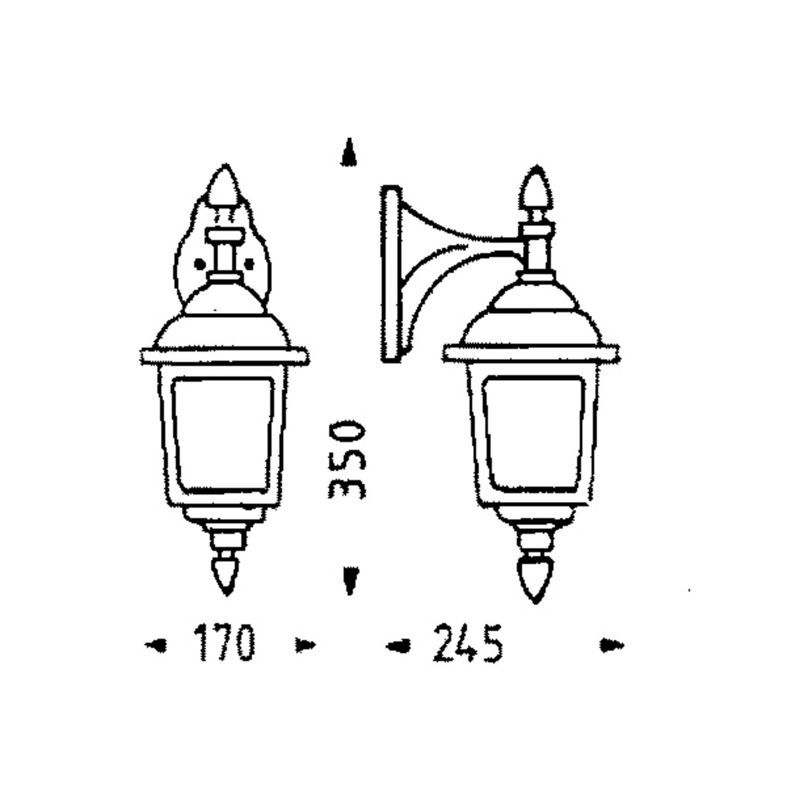 Albert Leuchten Utomhusvägglampa Landhaus 719 svart