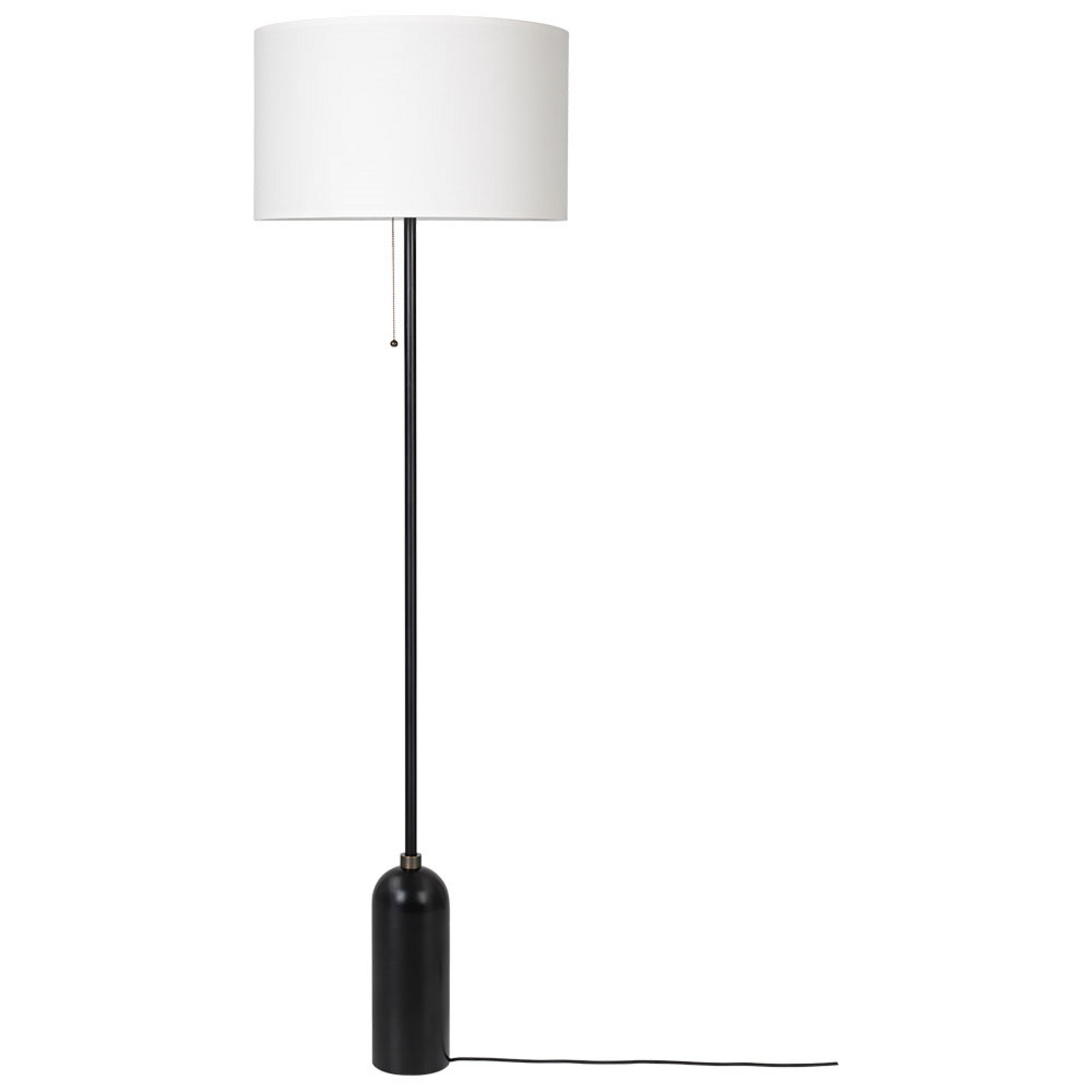 Gravity Lampadaire Acier Noir/Blanc - GUBI