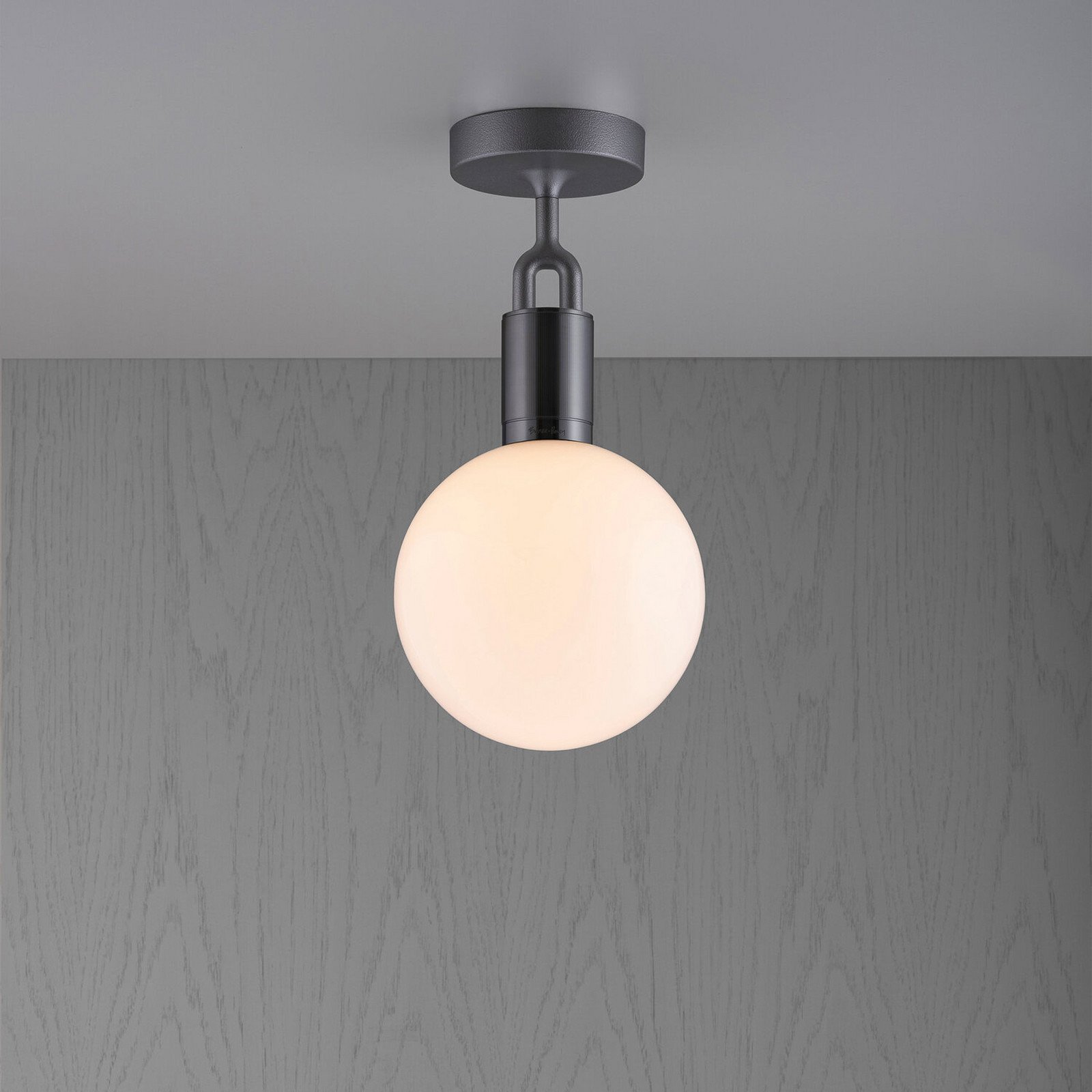 Buster + Punch Forked Gunmetal/glass opal Ø 20cm