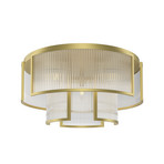 Maytoni laelamp „Frame”, messingivärvi, klaas, Ø 65 cm, E14