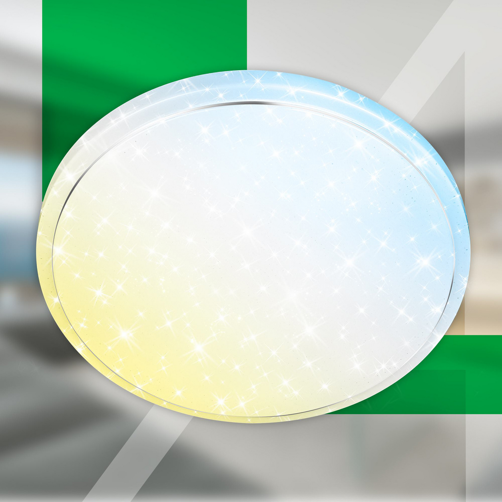 LED ceiling light Star, white, star decoration, CCT, dimmable