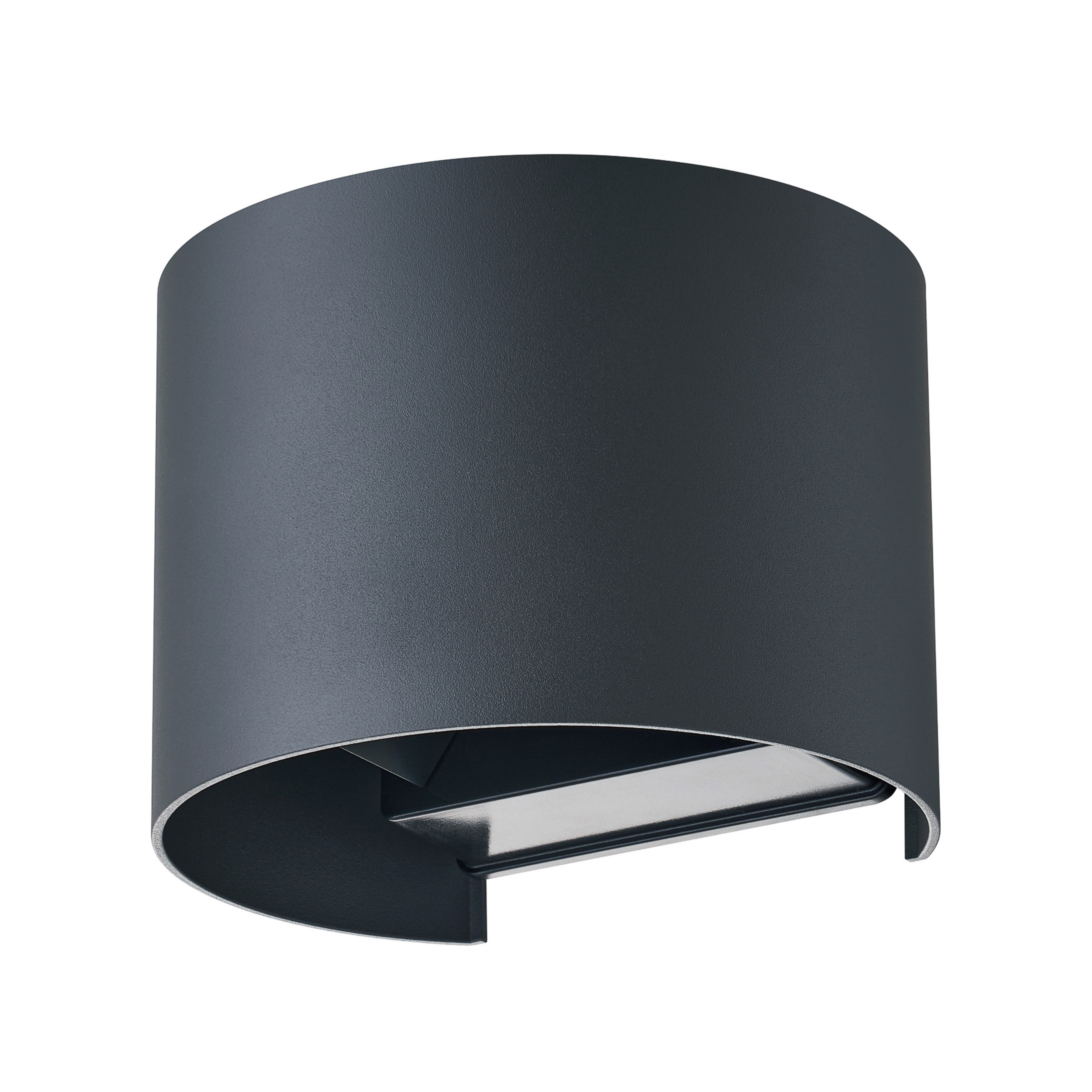 Dara Round LED Smart outdoor wall light, Grey – Lindby
