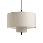 Margin Taklampa Beige Canvas Ø50 - New Works
